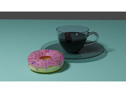 3D модель "Пончик"