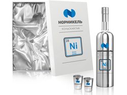 Макет подарочных бутылок для "НорНикель"