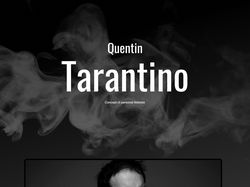 Quentin Tarantino - concept of personal Website