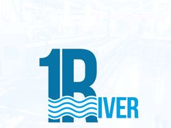 логотип для типографии 1River