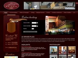 Сайт гостиницы "Le Grande Plaza"