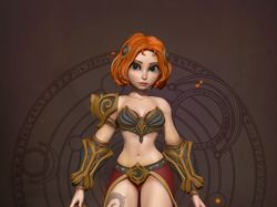 Стилизованный персонаж  - Fire maiden