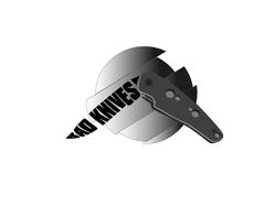 Логотип магазина ножей "Bad Knives"