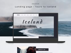Дизайн сайта для авторских туров по Исландии