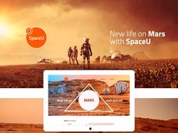 Дизайн сайта компании по космическому туризму