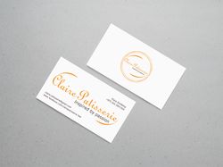 Визитка для кондитерской "Claire Patisserie"