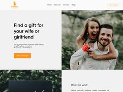 Landing page for wedding