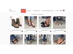 Адаптивная верстка shoesfanshoes.com на WordPress