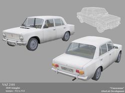 Модель ВАЗ 2101 для игры "Скалолазка"