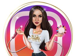 Aida – Beauty шарж для мастера маникюра.