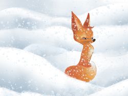 Fox & snow.