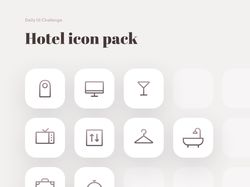 Пак иконок для отелей