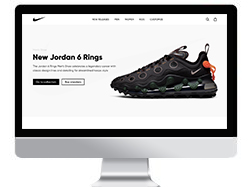 Дизайн интернет-магазина Nike