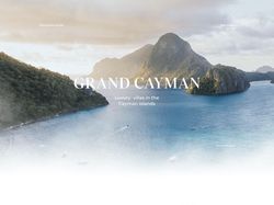 Сайт для бронирования вилл на Каймановых островах