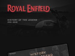 Дизайн сайта для royal enfield
