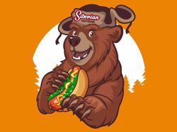 Логотип: Сибирский Hot Dog