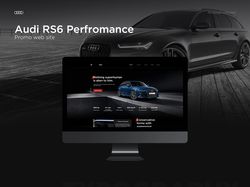Design concept promo web site Audi RS6 Performance