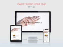 Landing page for jewelry brand