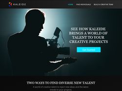 Website design for Kaleide