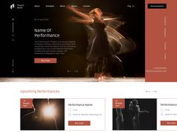 Theatre website concept
