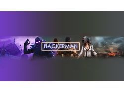 Шапка для YouTube-канала Hackerman
