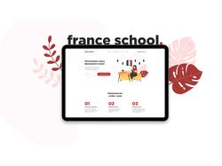 Дизайн сайта по обучению французскому языку France