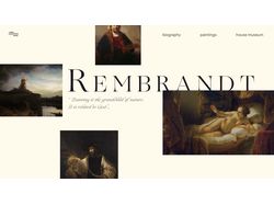 Дизайн сайта-галлереи Рембрандта ван Рейна