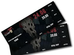 Плакат и билеты для панк-группы