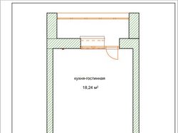Дизайн интерьера квартиры-студии 28 кв.м.