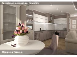 Классический стиль в трехкомнатной квартире, часть