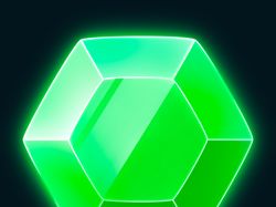 Иконка зеленый кристалл
