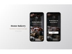 Home Bakery IOS App Design