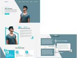 Разработан дизайн сайта для веб-дизайнера
