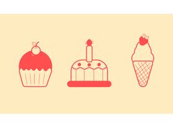 Иконки выпечка