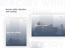 Дизайн web каталога для Breclav White collection