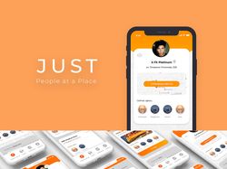 редизайн приложения JUST people at place