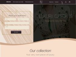 Landing page. Кафтаны