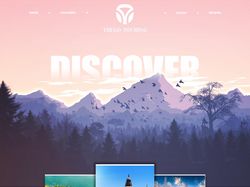 Landing page для Discover