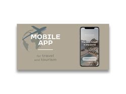 Дизайн мобильного приложения по туризму (баннер)