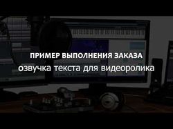 Озвучка текста об услугах компании