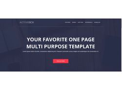 Лендинг. Верстка макета ActiveBox