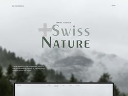 Landing page путешествие по Швейцарии