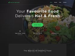 Healthy Food Delivery Landing Page