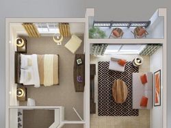 Планировочное решение интерьера, 3d  планировка