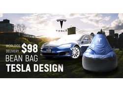 Баннер для кресла: Tesla