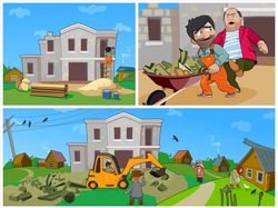 Комиксы к игре "Как достать соседа"