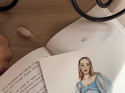 Fashion sketching watercolor