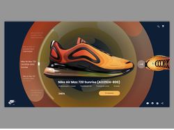 landing page Nike Air Max 720