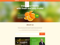 Landing page для магазина фруктов