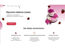 Дизайн сайта для польской частной кондитерской.